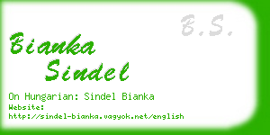 bianka sindel business card